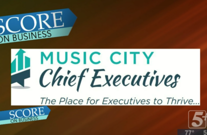 The logo for CEO executives at Music City.